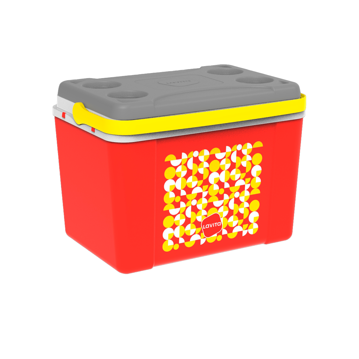 Caixa térmica color 22 litros Vermelha